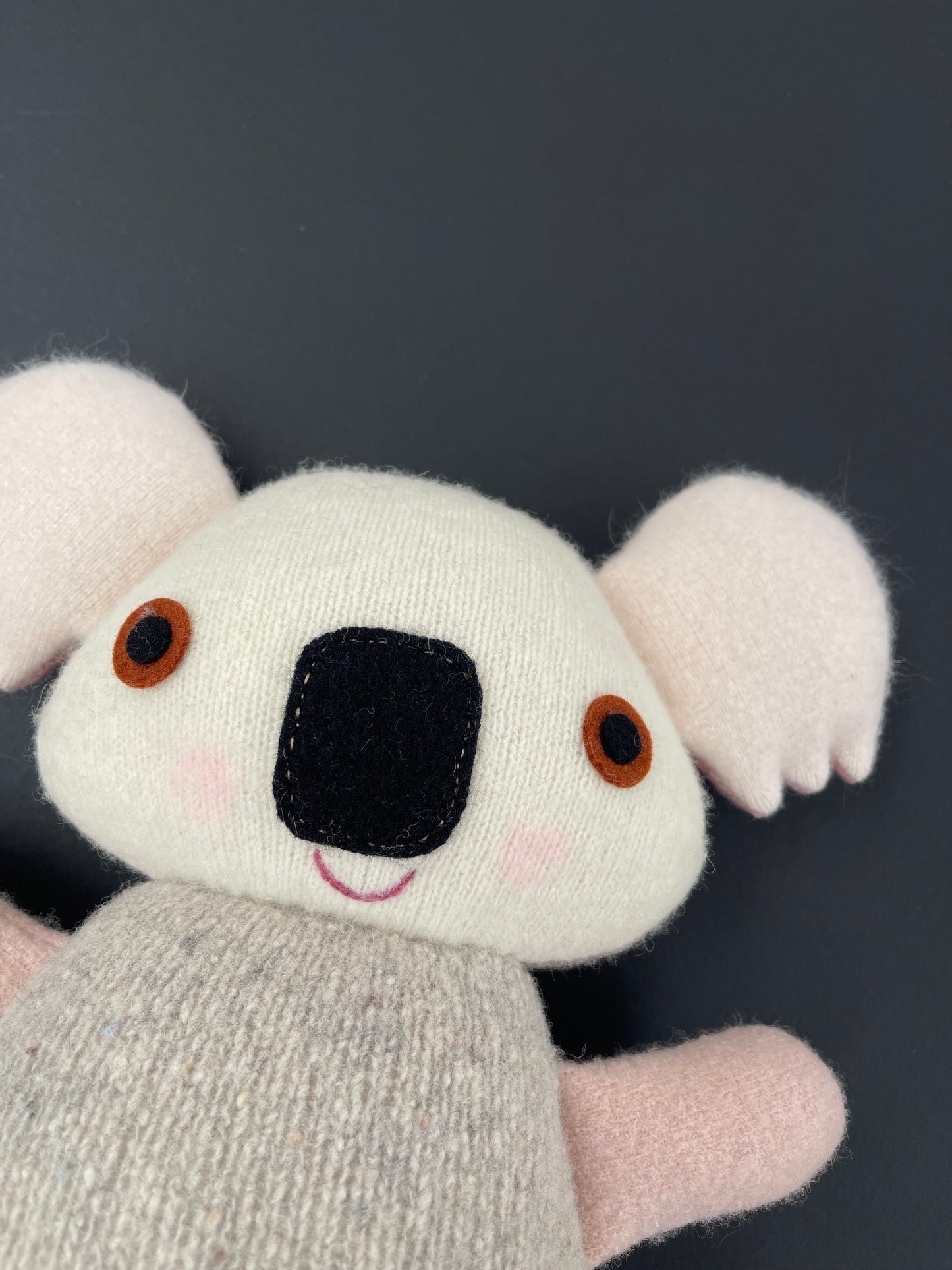 Koala - dusty pink and brown