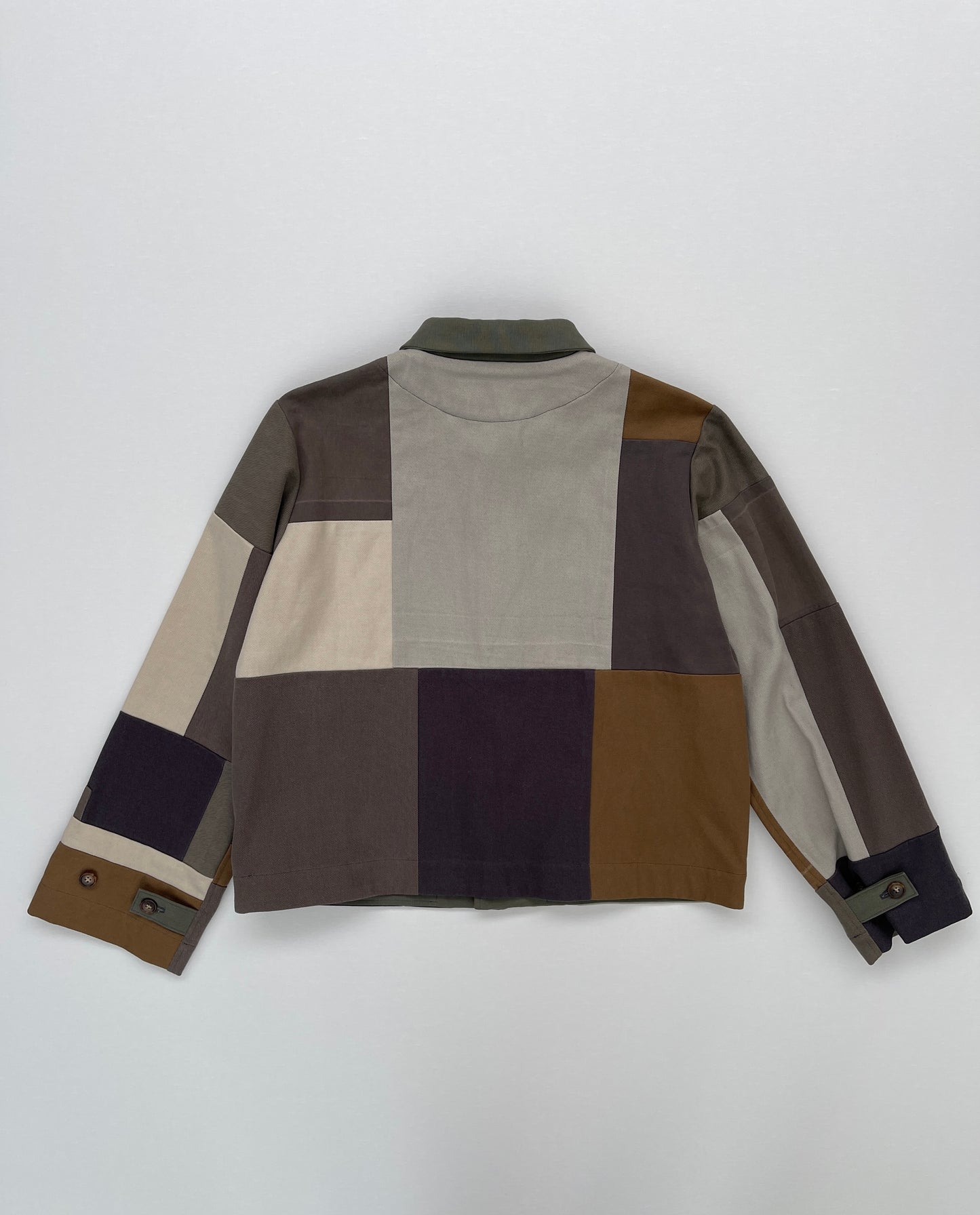 Stoker Jacket - patched cotton drill - size M