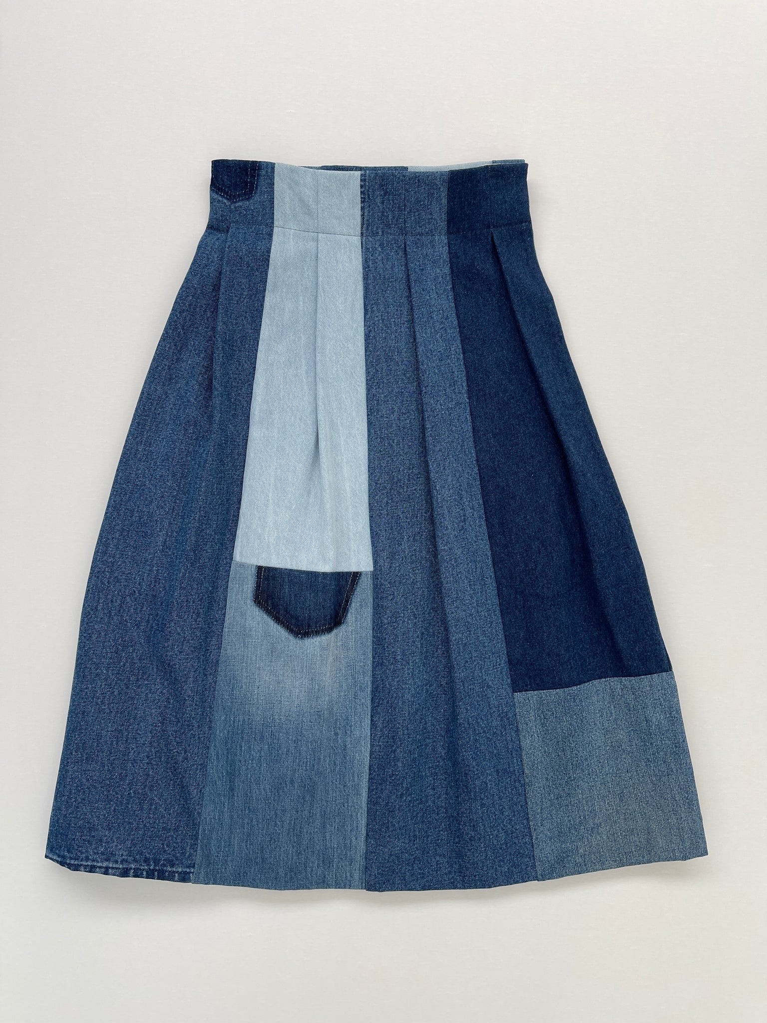 Crofter skirt - blue denim S-M