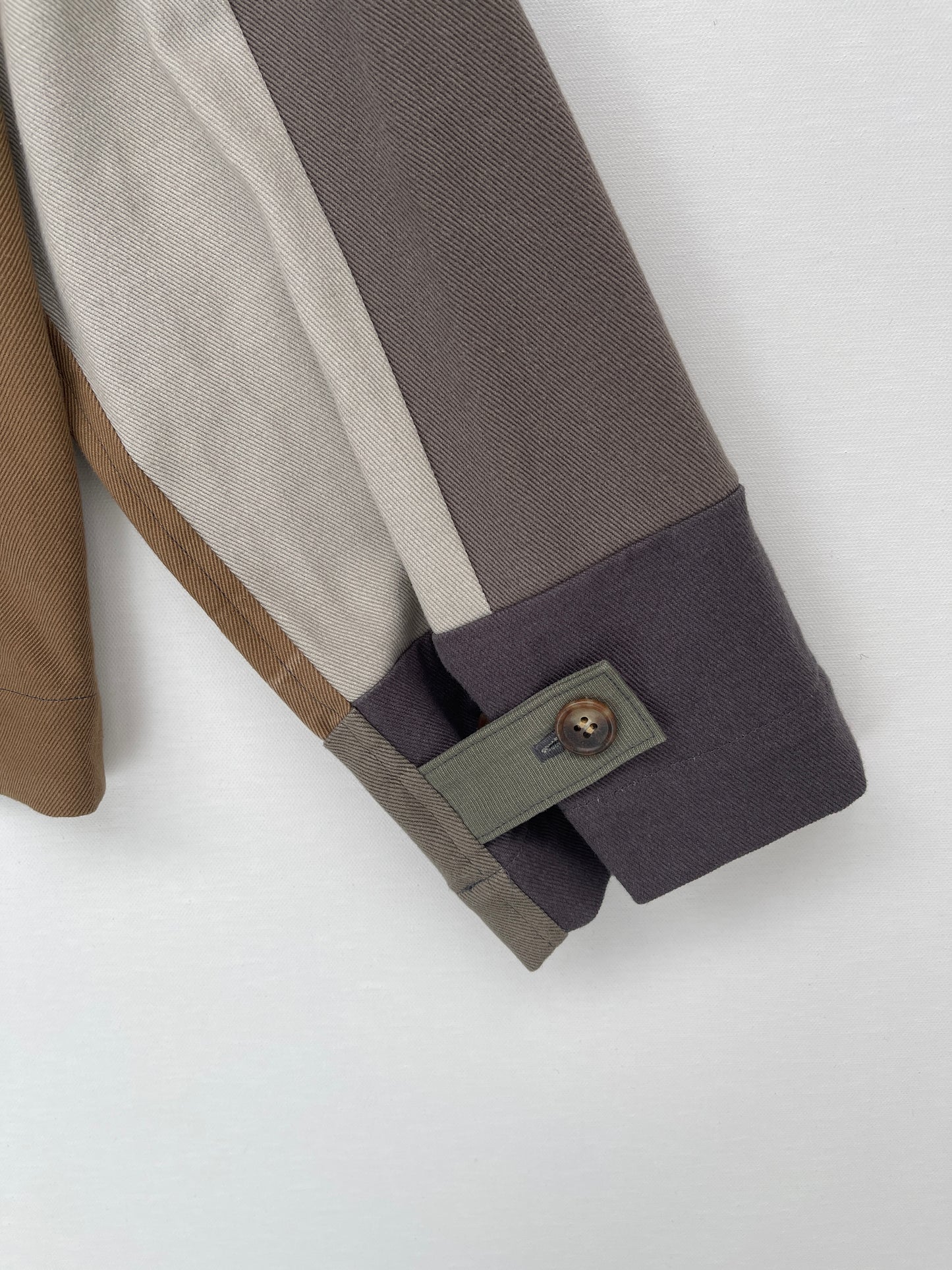 Stoker Jacket - patched cotton drill - size M